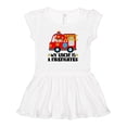 thumbnail image 1 of Inktastic Fireman Uncle is a Firefighter Girls Baby Dress, 1 of 5