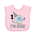thumbnail image 1 of Inktastic First Birthday 1 Year Old Boy Boys or Girls Baby Bib, 1 of 4