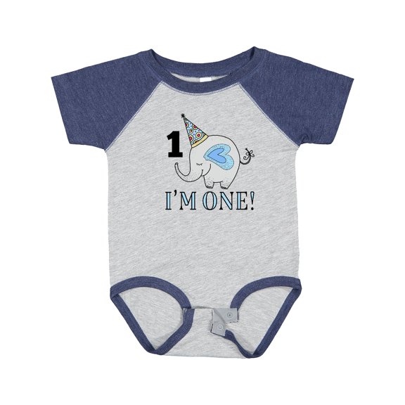 Inktastic First Birthday 1 Year Old Boy Boys or Girls Baby Bodysuit