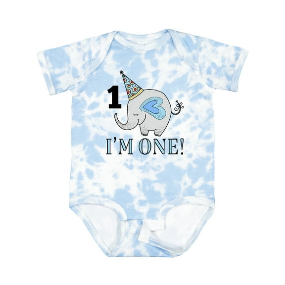 Inktastic First Birthday 1 Year Old Boy Boys or Girls Baby Bodysuit