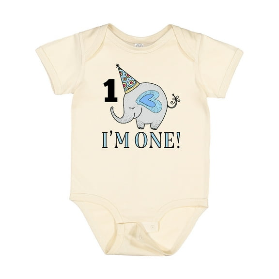 Inktastic First Birthday 1 Year Old Boy Boys or Girls Baby Bodysuit