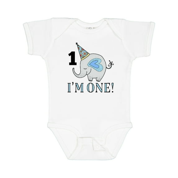 Inktastic First Birthday 1 Year Old Boy Boys or Girls Baby Bodysuit