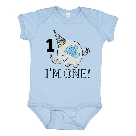 Inktastic First Birthday 1 Year Old Boy Boys or Girls Baby Bodysuit