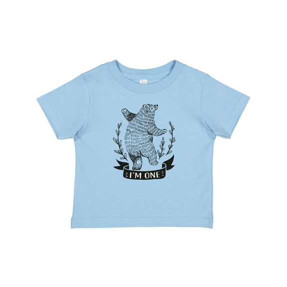 Inktastic First Birthday 1 Year Old Boys Bear Boys or Girls Baby T-Shirt