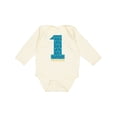thumbnail image 1 of Inktastic First Birthday-1 Year Old Boys or Girls Long Sleeve Baby Bodysuit, 1 of 5