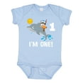 thumbnail image 1 of Inktastic First Birthday 1 Year Old Dolphin Boys or Girls Baby Bodysuit, 1 of 5