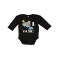 thumbnail image 1 of Inktastic First Birthday 1 Year Old Dolphin Boys or Girls Long Sleeve Baby Bodysuit, 1 of 5