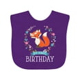thumbnail image 1 of Inktastic First Birthday 1 Year Old Girl Fox Girls Baby Bib, 1 of 4