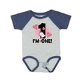 thumbnail image 1 of Inktastic First Birthday 1 Year Old Girl Unicorn Girls Baby Bodysuit, 1 of 5