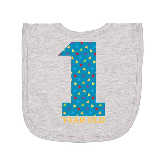 Inktastic First Birthday-1 Year Old Newborn Bib