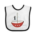 thumbnail image 1 of Inktastic First Birthday-1 Year Old Red Boat Boys or Girls Baby Bib, 1 of 4