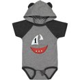 thumbnail image 1 of Inktastic First Birthday-1 Year Old Red Boat Boys or Girls Baby Bodysuit, 1 of 5