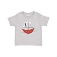 thumbnail image 1 of Inktastic First Birthday-1 Year Old Red Boat Boys or Girls Baby T-Shirt, 1 of 5