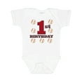thumbnail image 1 of Inktastic First Birthday Baseball Boys Baby Bodysuit, 1 of 5