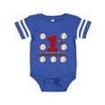 thumbnail image 1 of Inktastic First Birthday Baseball Boys Baby Bodysuit, 1 of 5
