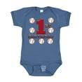 thumbnail image 1 of Inktastic First Birthday Baseball Boys Baby Bodysuit, 1 of 5