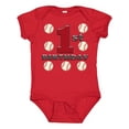 thumbnail image 1 of Inktastic First Birthday Baseball Boys Baby Bodysuit, 1 of 5