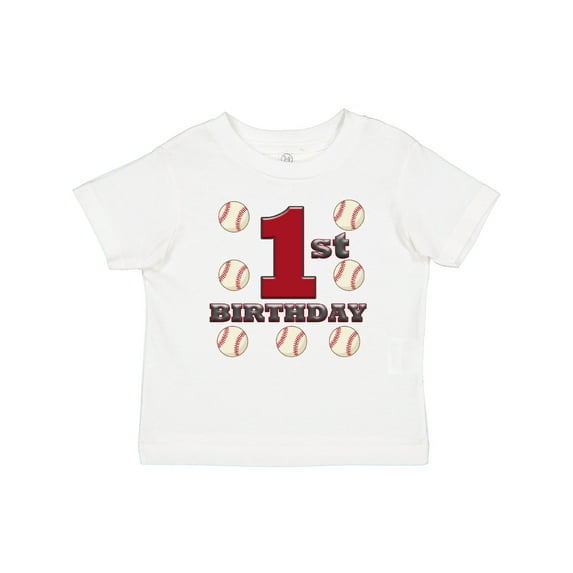 Inktastic First Birthday Baseball Boys Baby T-Shirt