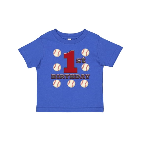 Inktastic First Birthday Baseball Boys Baby T-Shirt
