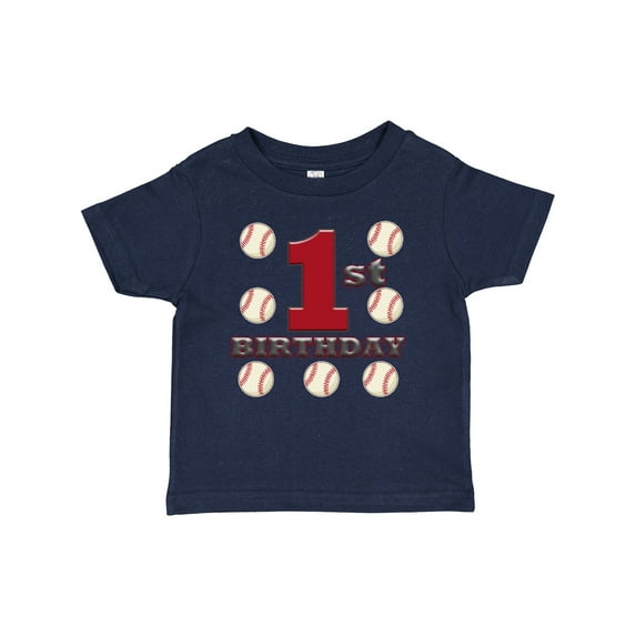 Inktastic First Birthday Baseball Boys Baby T-Shirt
