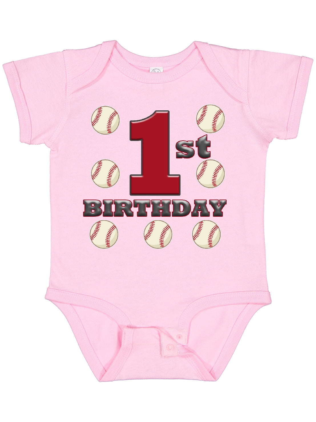 Inktastic First Birthday Baseball Gift Baby Boy Bodysuit