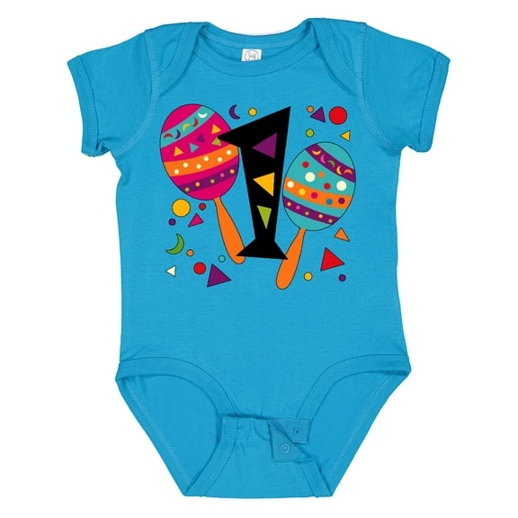 Inktastic First Birthday Cinco De Mayo Maracas Boys or Girls Baby Bodysuit