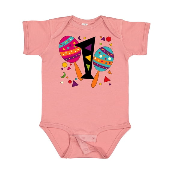 Inktastic First Birthday Cinco De Mayo Maracas Boys or Girls Baby Bodysuit
