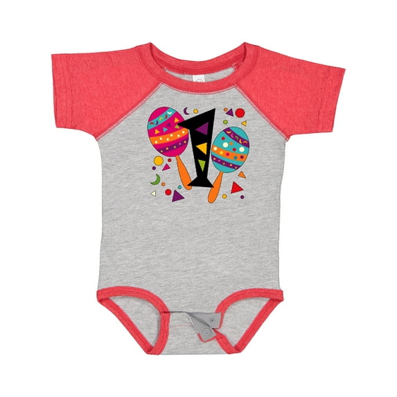 Inktastic First Birthday Cinco De Mayo Maracas Boys or Girls Baby Bodysuit
