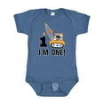 thumbnail image 1 of Inktastic First Birthday Construction Truck 1 Year Old Boys Baby Bodysuit, 1 of 5