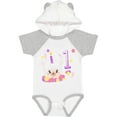 thumbnail image 1 of Inktastic First Birthday Cute Llama Cake Boys or Girls Baby Bodysuit, 1 of 5