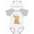 thumbnail image 1 of Inktastic First Birthday Cute Teddy Bear with Balloon Boys or Girls Baby Bodysuit, 1 of 5