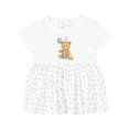 thumbnail image 1 of Inktastic First Birthday Cute Teddy Bear with Balloon Girls Baby Dress, 1 of 5