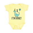 thumbnail image 1 of Inktastic First Birthday Dinosaur Party 1 Year Old Boys or Girls Baby Bodysuit, 1 of 5