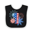 thumbnail image 1 of Inktastic First Birthday Fourth of July Fireworks Boys or Girls Baby Bib, 1 of 4