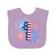 thumbnail image 1 of Inktastic First Birthday- Fourth of July Fireworks Boys or Girls Baby Bib, 1 of 4