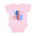 thumbnail image 1 of Inktastic First Birthday- Fourth of July Fireworks Boys or Girls Baby Bodysuit, 1 of 5