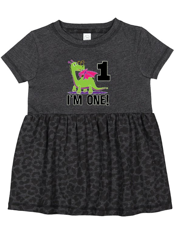 First Birthday Girl Dragon Girls Baby Dress