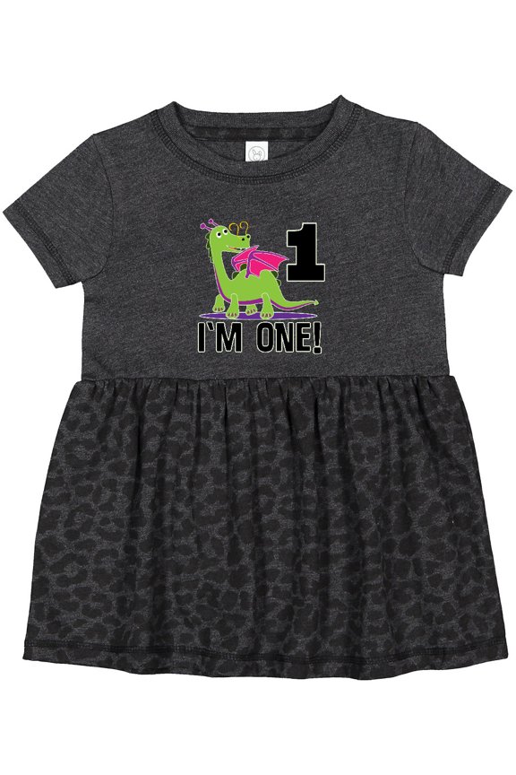 First Birthday Girl Dragon Girls Baby Dress