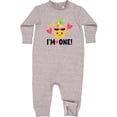 thumbnail image 1 of Inktastic First Birthday Hawaiian Pineapple Baby Fleece Romper, 1 of 4