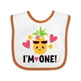 thumbnail image 1 of Inktastic First Birthday Hawaiian Pineapple Girls Baby Bib, 1 of 4