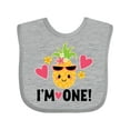 thumbnail image 1 of Inktastic First Birthday Hawaiian Pineapple Girls Baby Bib, 1 of 4