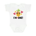 thumbnail image 1 of Inktastic First Birthday Hawaiian Pineapple Girls Baby Bodysuit, 1 of 5