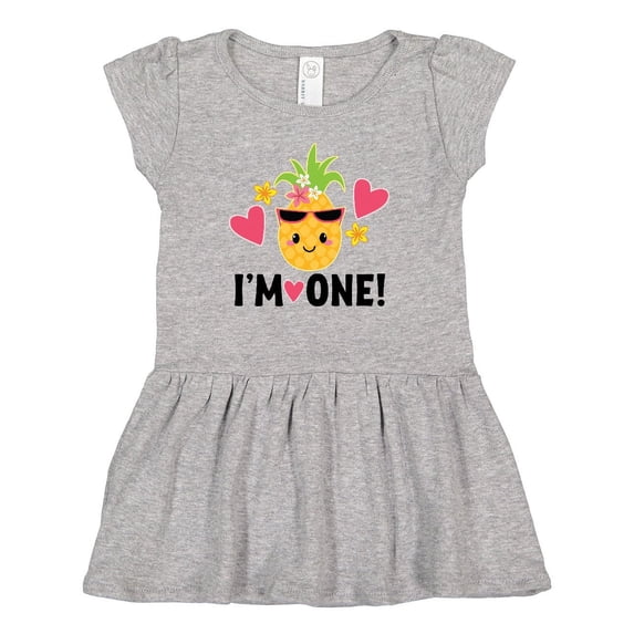 Inktastic First Birthday Hawaiian Pineapple Girls Baby Dress