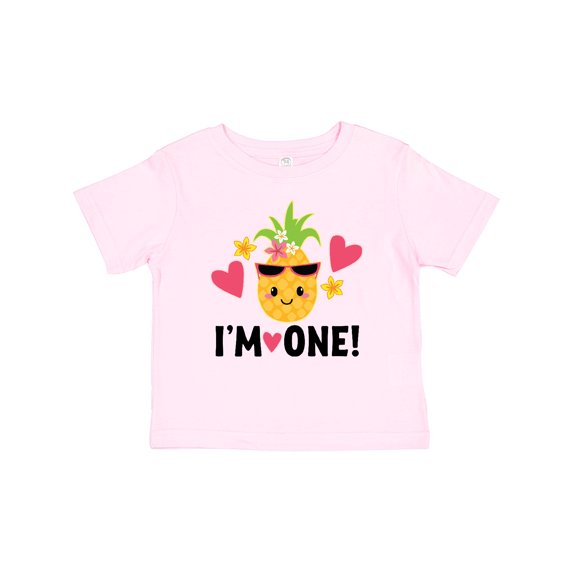 Inktastic First Birthday Hawaiian Pineapple Girls Baby T-Shirt