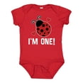 thumbnail image 1 of Inktastic First Birthday Ladybug 1 Year Old Girls Baby Bodysuit, 1 of 5