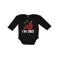 thumbnail image 1 of Inktastic First Birthday Ladybug 1 Year Old Girls Long Sleeve Baby Bodysuit, 1 of 5
