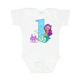 thumbnail image 1 of Inktastic First Birthday Mermaid Girls Baby Bodysuit, 1 of 5