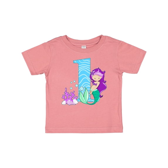 Inktastic First Birthday Mermaid Girls Baby T-Shirt