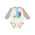 thumbnail image 1 of Inktastic First Birthday Mermaid Girls Long Sleeve Baby Bodysuit, 1 of 5