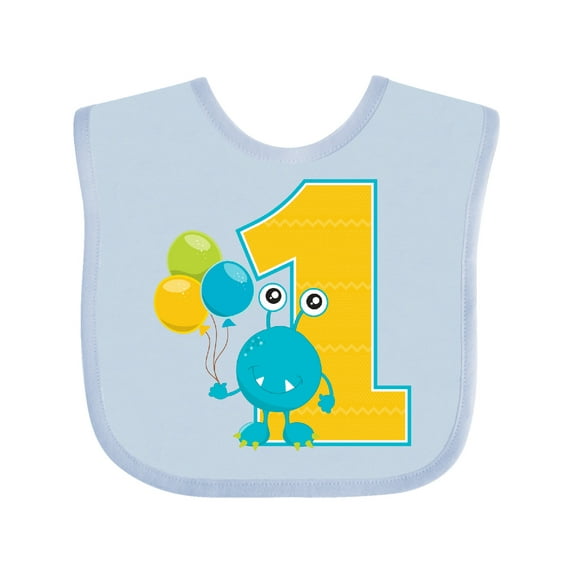 Inktastic First Birthday Monster Boys or Girls Baby Bib